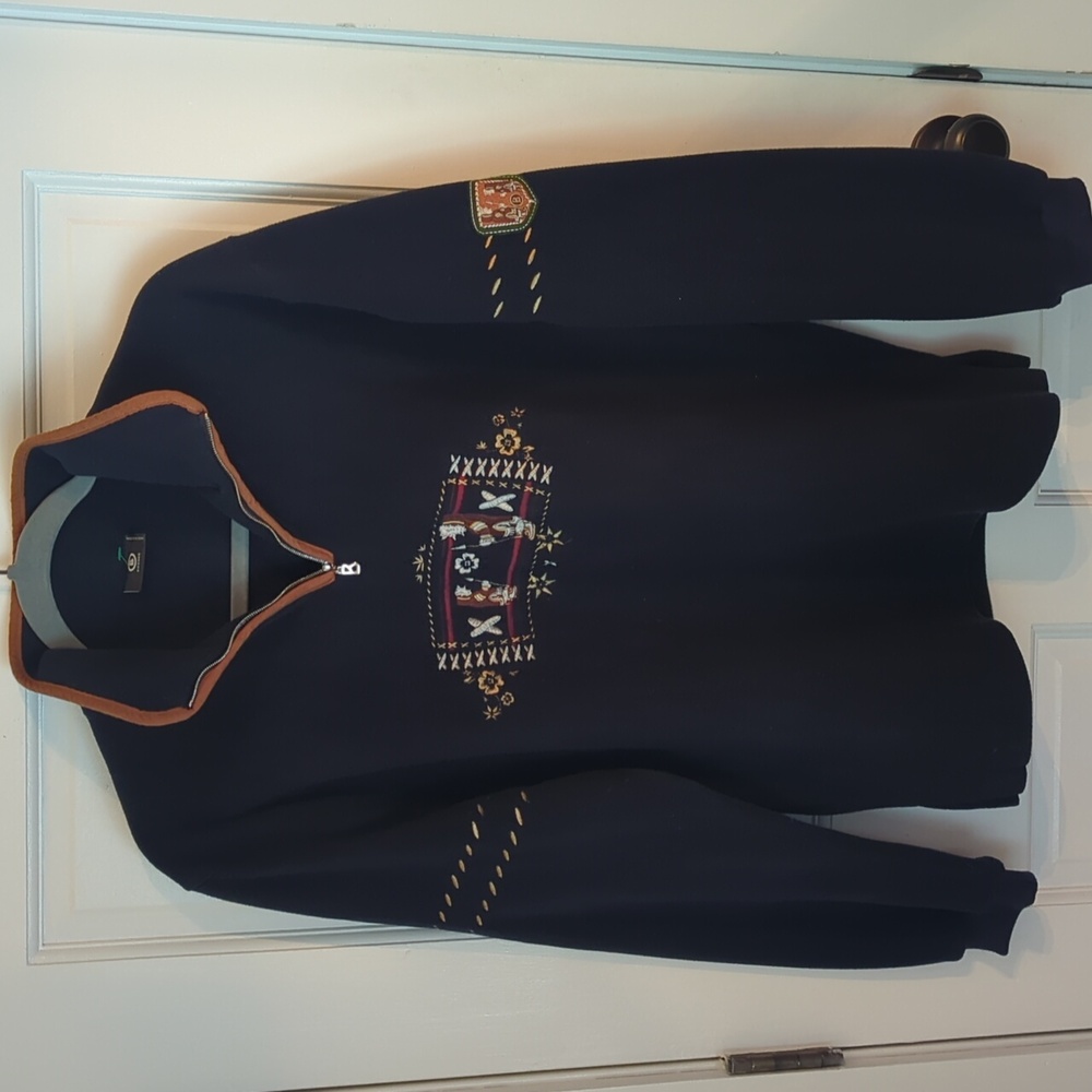 Bogner Native Embroidered Quarter Zip Slovenia